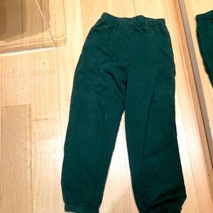 Forest green brandy Melville sweatpants.